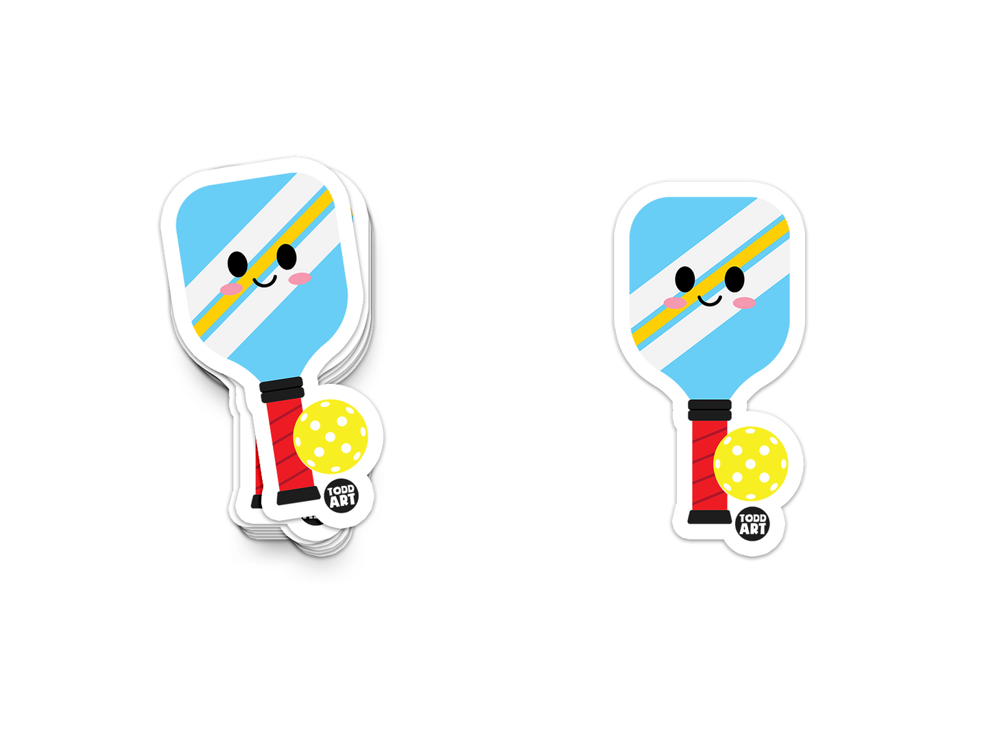 Pickleball - 3" Art Sticker