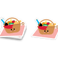 Picnic Basket - 3" Art Sticker