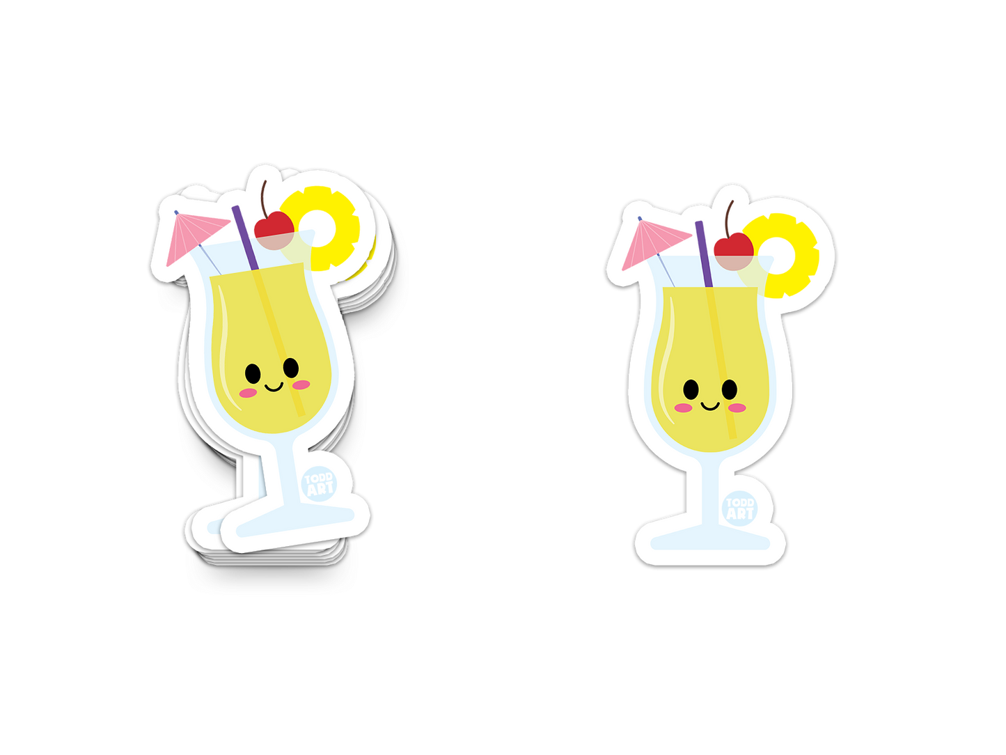 Pina Colada - 3" Art Sticker
