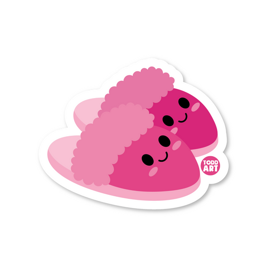Pink Slipper Sticker by Boo Boo Buddies