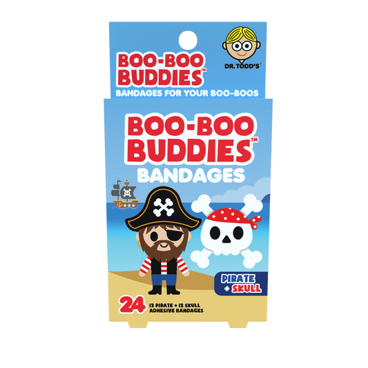 Boo Boo Buddies® Pirate & Skull Bandages – 24 Count | Adventure Kids Bandages | Free Shipping