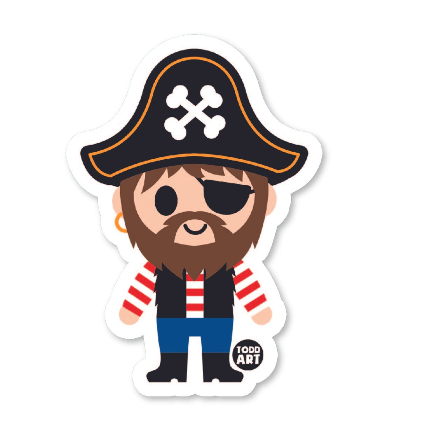 Pirate - 3" Art Sticker