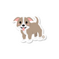 Boo Boo Buddies Pitbull sticker — waterproof, UV-resistant 3″ vinyl decal ideal for laptops, water bottles & gifts