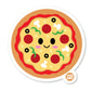 Pizza Pie - 3" Art Sticker