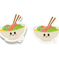 Boo Boo Buddies™ Poke Bowl Vinyl Sticker – Cute Kawaii Poke Sushi Bowl Waterproof 3″ Die‑Cut