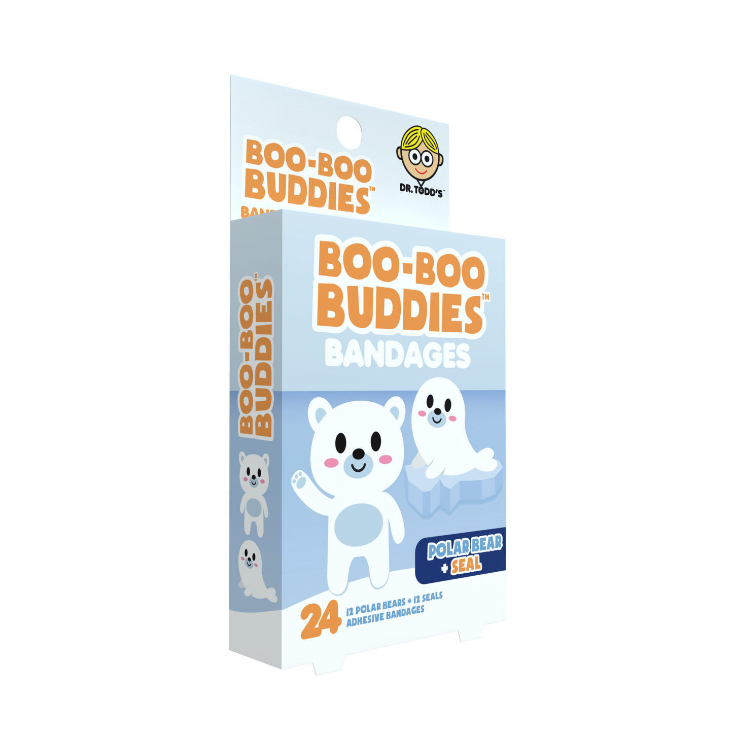 Boo Boo Buddies® Polar Bear & Seal Bandages – 24 Count | Arctic Kids Bandages | Free Shipping