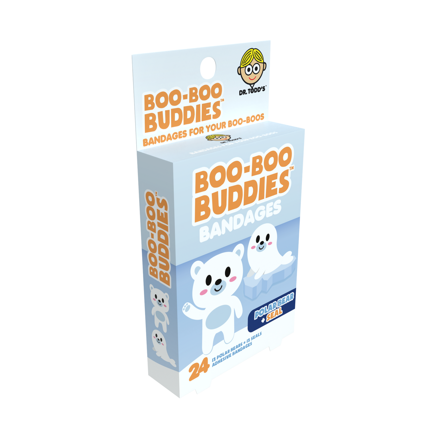 Boo Boo Buddies® Polar Bear & Seal Bandages – 24 Count | Arctic Kids Bandages | Free Shipping