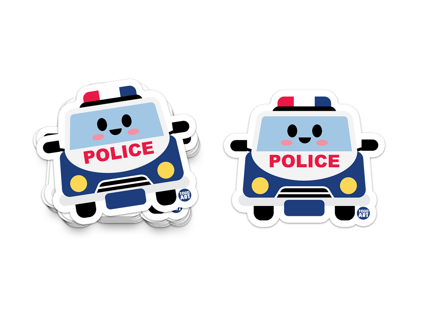 police Car Vinyl Sticker
