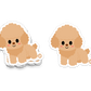 Boo Boo Buddies™ Poodle Dog Sticker – Cute Kawaii Poodle Vinyl Decal, Waterproof 3″ Die‑Cut