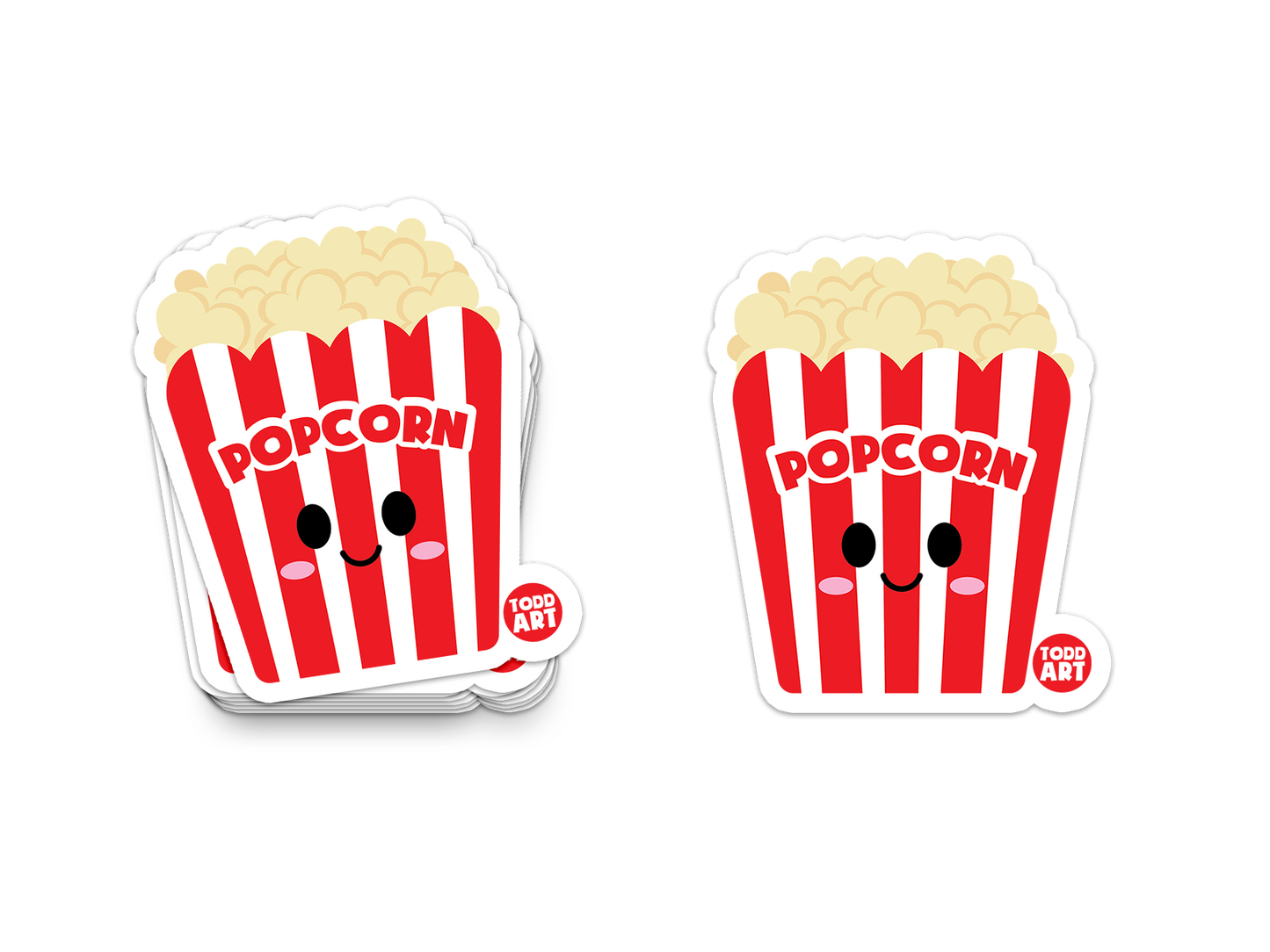 Popcorn Vinyl Sticker