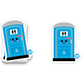 Porta Potty - 3" Art Sticker