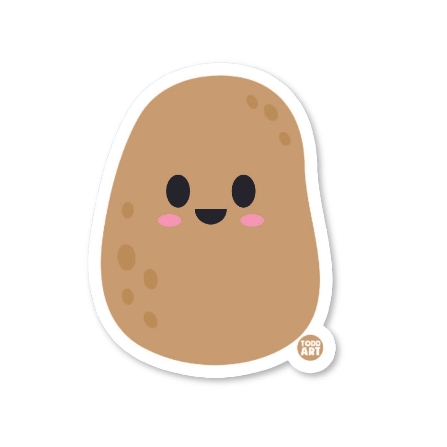Potato - 3" Art Sticker