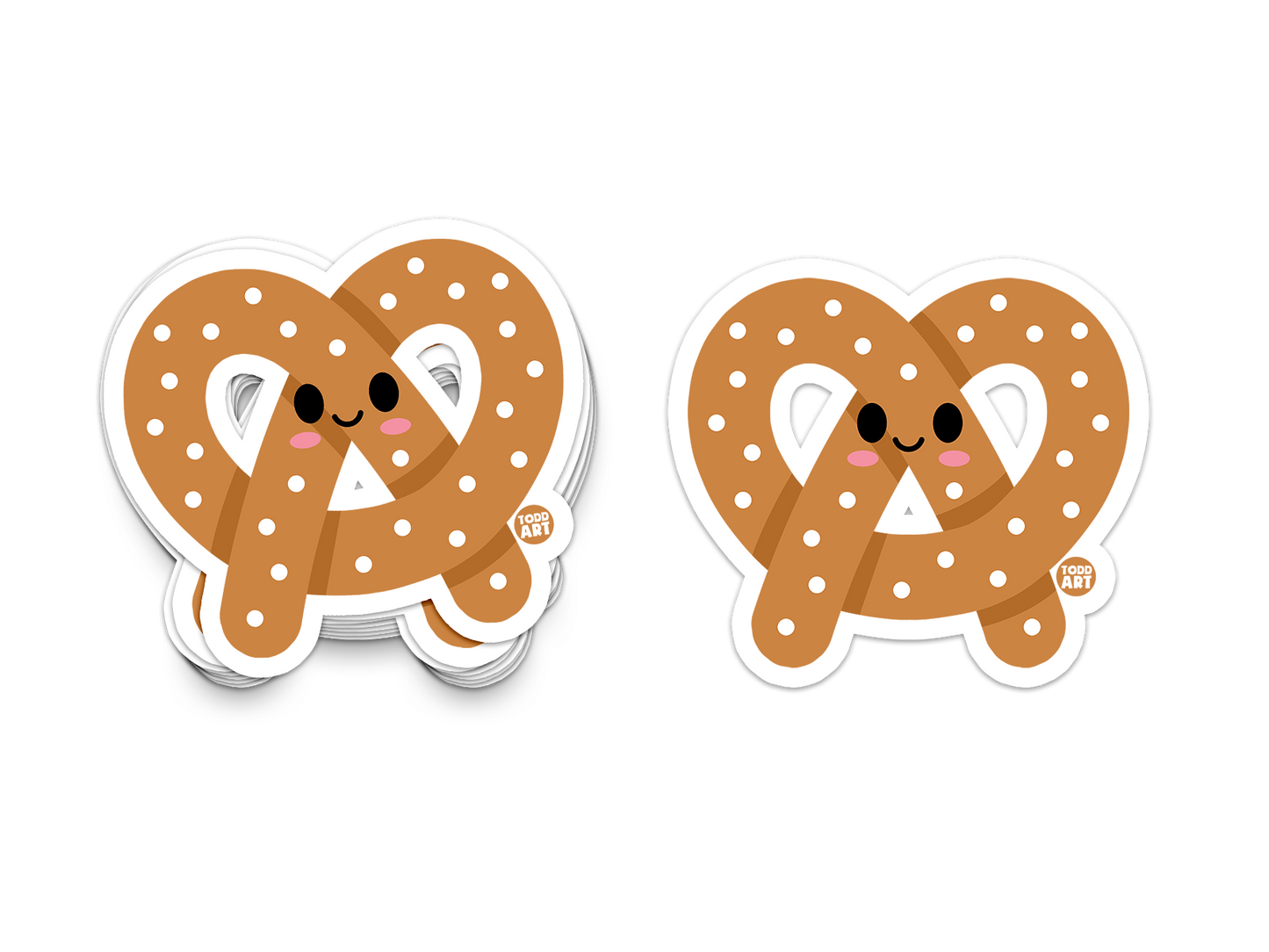 Pretzel Vinyl Sticker