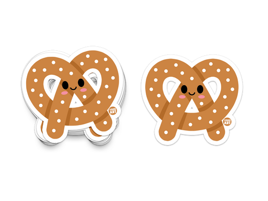 Pretzel Vinyl Sticker