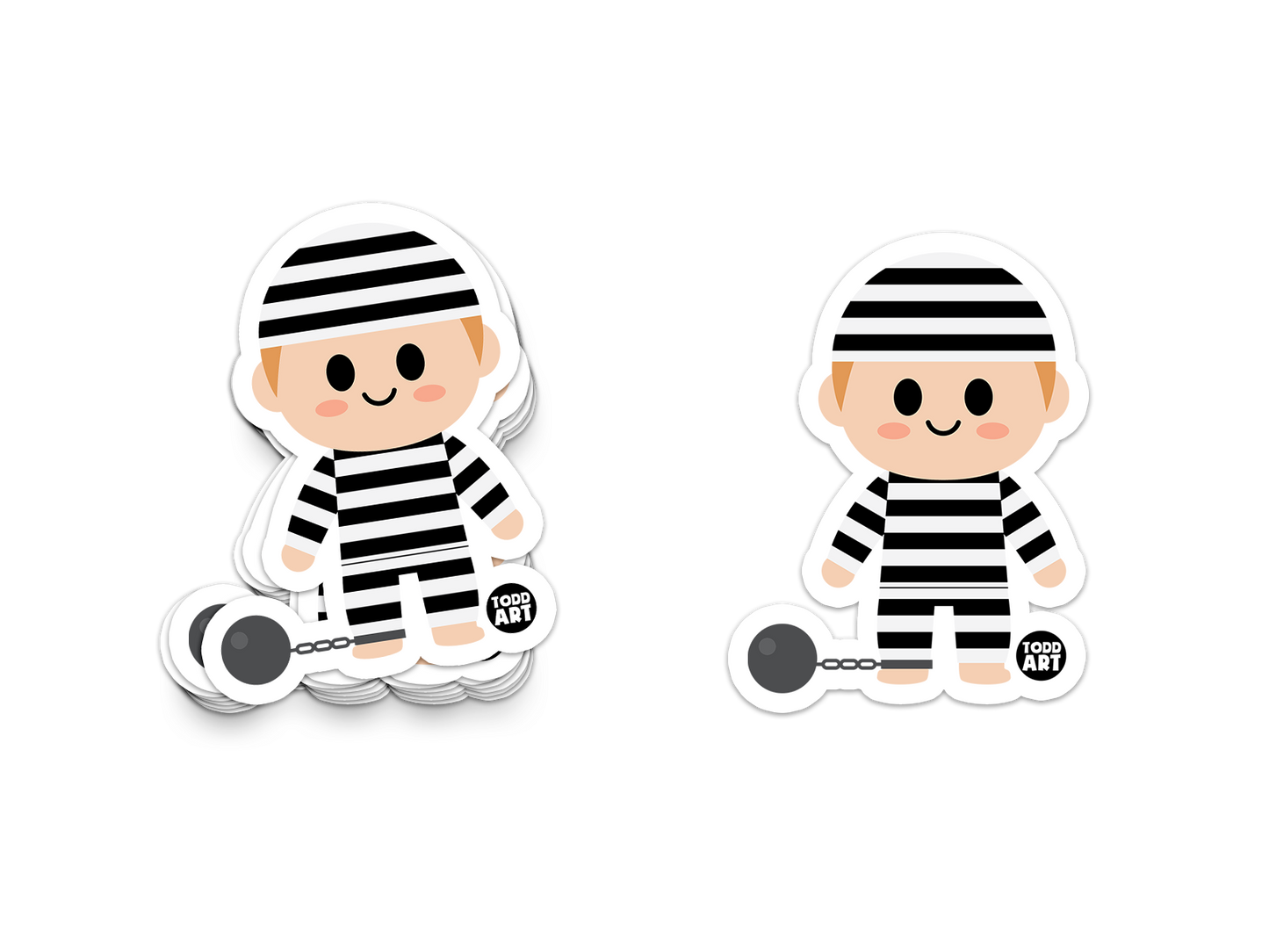 Prisoner Sticker - 3" Art Sticker