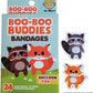 2-Pack Deer + Owl and Raccoon + Fox Bandages – 24 Ct Each | Fun Shapes for Kids' First Aid Kits
