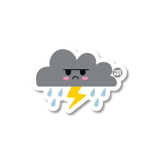 Rain Cloud Sticker - 3" Vinyl