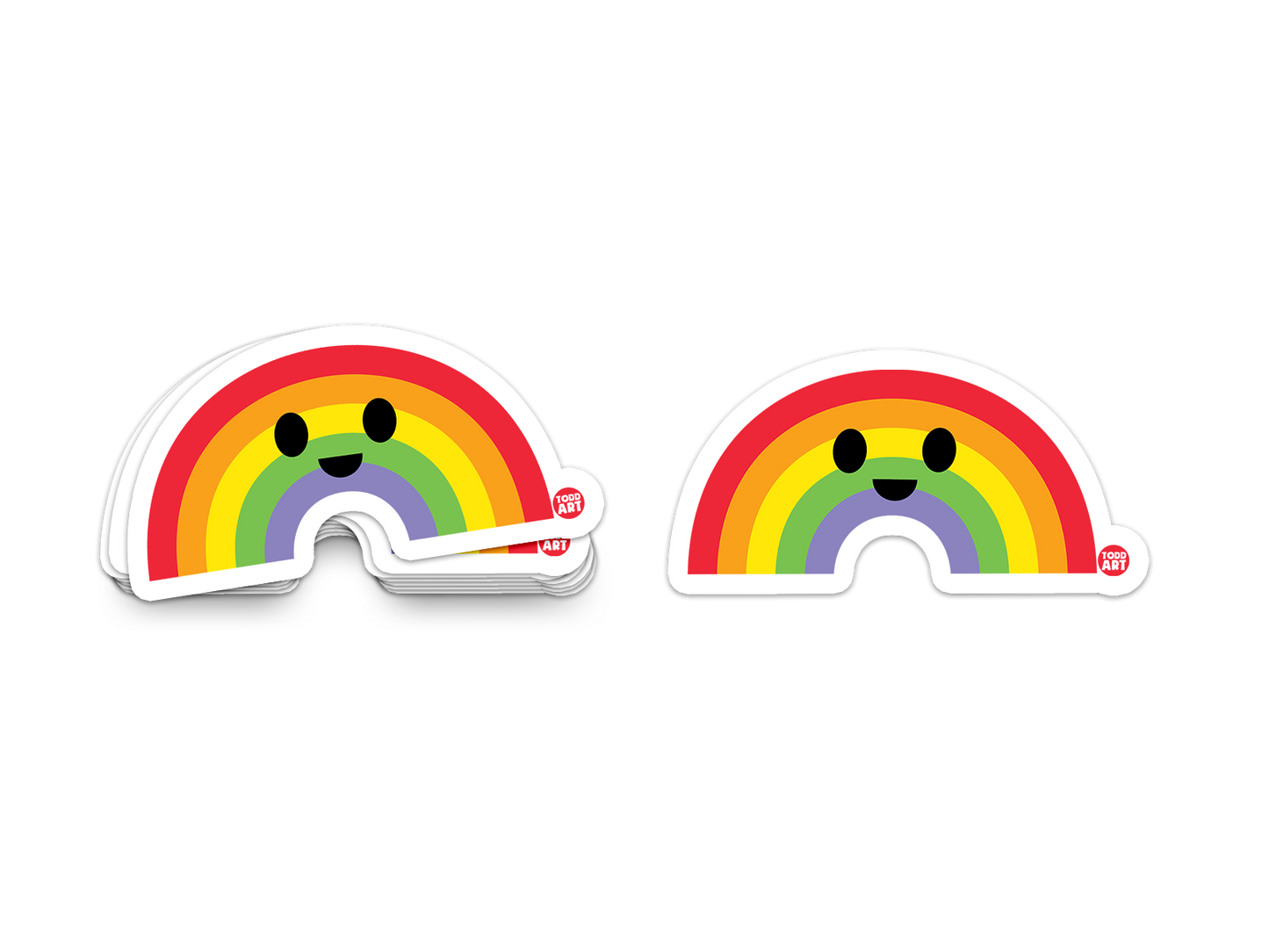 Rainbow - 3" Art Sticker