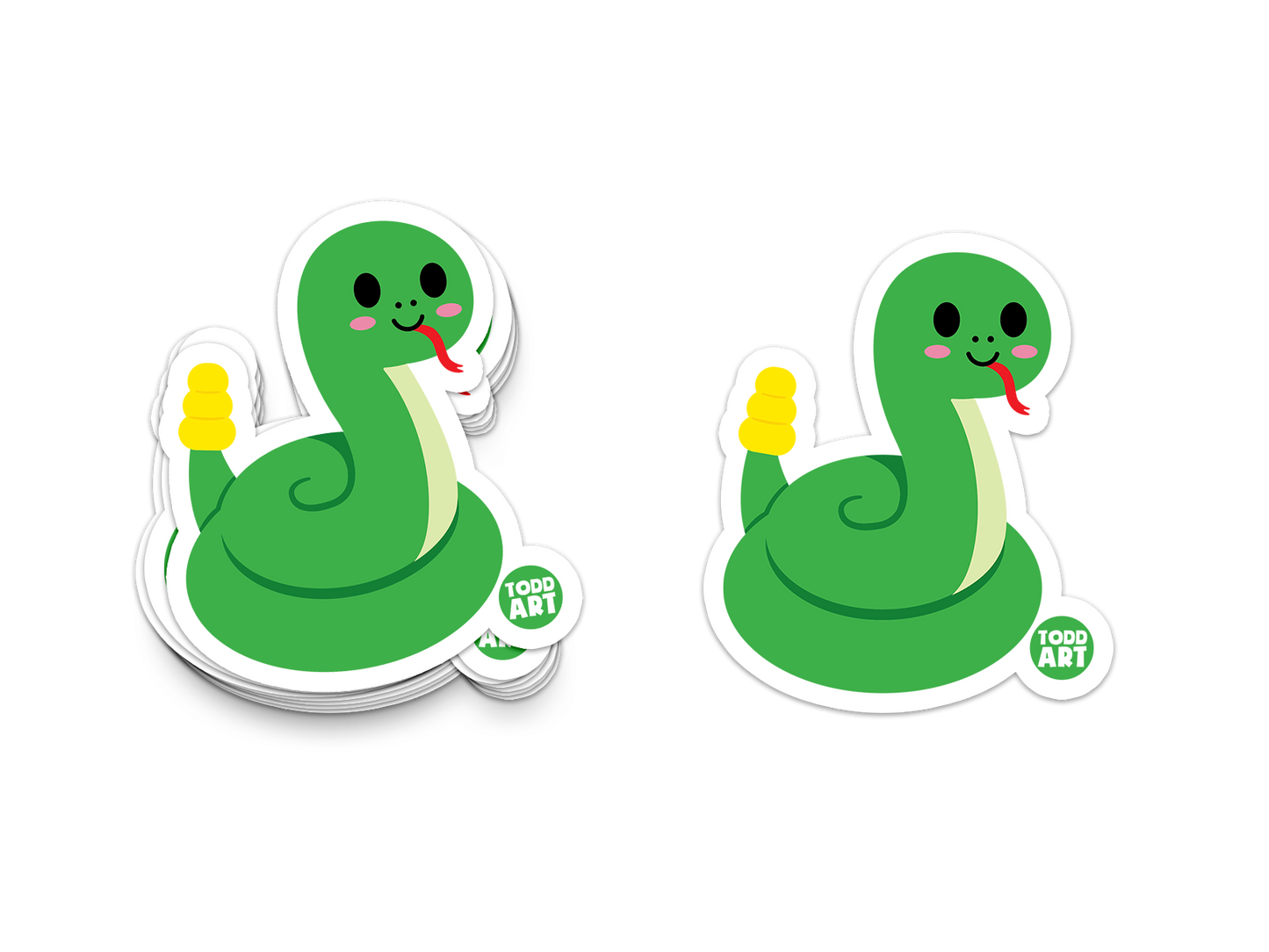 Rattlesnake - 3" Art Sticker