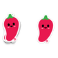 Red Pepper - 3" Art Sticker