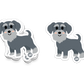 Boo Boo Buddies™ Schnauzer Dog Sticker – Cute Kawaii Schnauzer Vinyl Decal, Waterproof 3″ Die‑Cut