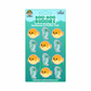 Collectible 1-inch ocean-themed vinyl stickers featuring cute seahorses and puffer fish from Boo-Boo Buddies — perfect for kids’ crafts, sticker books, school supplies, and water bottles
