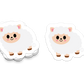 Boo Boo Buddies™ Sheep Sticker – Cute Kawaii Sheep Vinyl Decal, Waterproof 3″ Die‑Cut