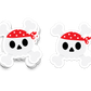 Skull and Crossbone Sticker