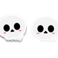 Boo Boo Buddies™ Skull Sticker – Cute Kawaii Vinyl 3″ Die‑Cut, Waterproof & Glossy