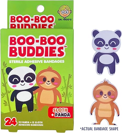 2-Pack Boo Boo Buddies™ Flamingo + Llama Bandages – 48 Ct | Fun Adhesive Bandages for Kids | Latex-Free, Waterproof, Durable First Aid for Sensitive Skin