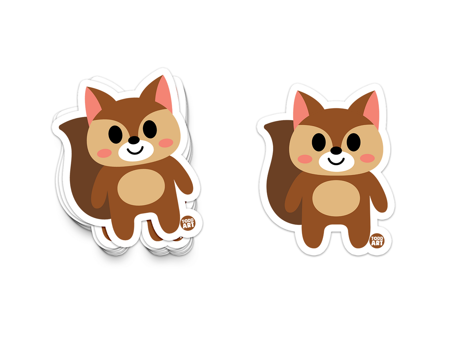 Squirrel Vinyl Sticker – Cute Woodland Animal Sticker