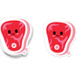 Boo Boo Buddies™ Steak Sticker – Cute Kawaii Vinyl Sticker, Waterproof Glossy 3″ Die‑Cut