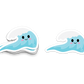 Boo Boo Buddies™ Surf Wave Sticker – Cute Kawaii Vinyl Sticker, Waterproof Glossy 3″ Die‑Cut