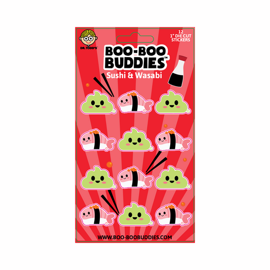 Sushi and Wasabi Vinyl Sticker Sheet - 2-Pack
