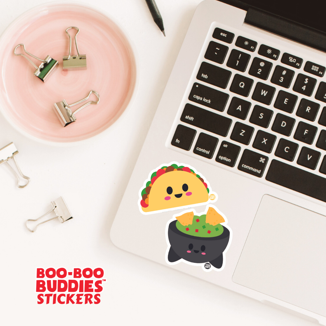 Boo Boo Buddies™ Washing Machine Sticker – Cute Kawaii Vinyl Sticker, Waterproof Glossy 3″