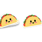 Boo Boo Buddies™ Taco Sticker – Cute Kawaii Vinyl Sticker, Waterproof Glossy 3″ Die‑Cut