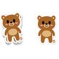 Boo Boo Buddies Bear sticker – smiling brown bear vinyl sticker for camping fans, kids, and outdoor-themed gifts
