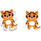 Boo Boo Buddies™ Tiger Sticker – Cute Kawaii Vinyl Sticker, Waterproof Glossy 3″ Die‑Cut