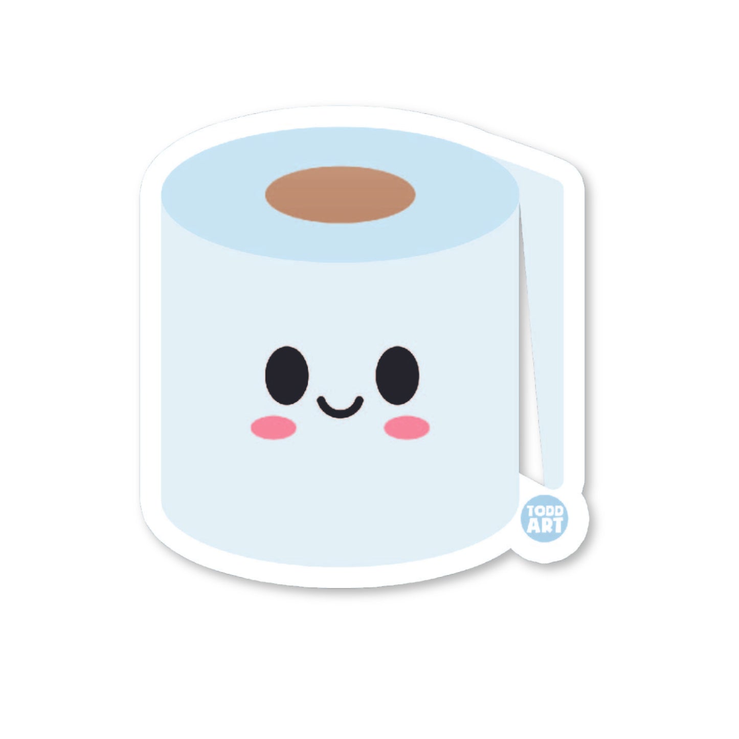 Boo Boo Buddies™ Toilet Paper Sticker – Cute Kawaii Vinyl Sticker for Kids, Water Bottles, Laptops & Crafts