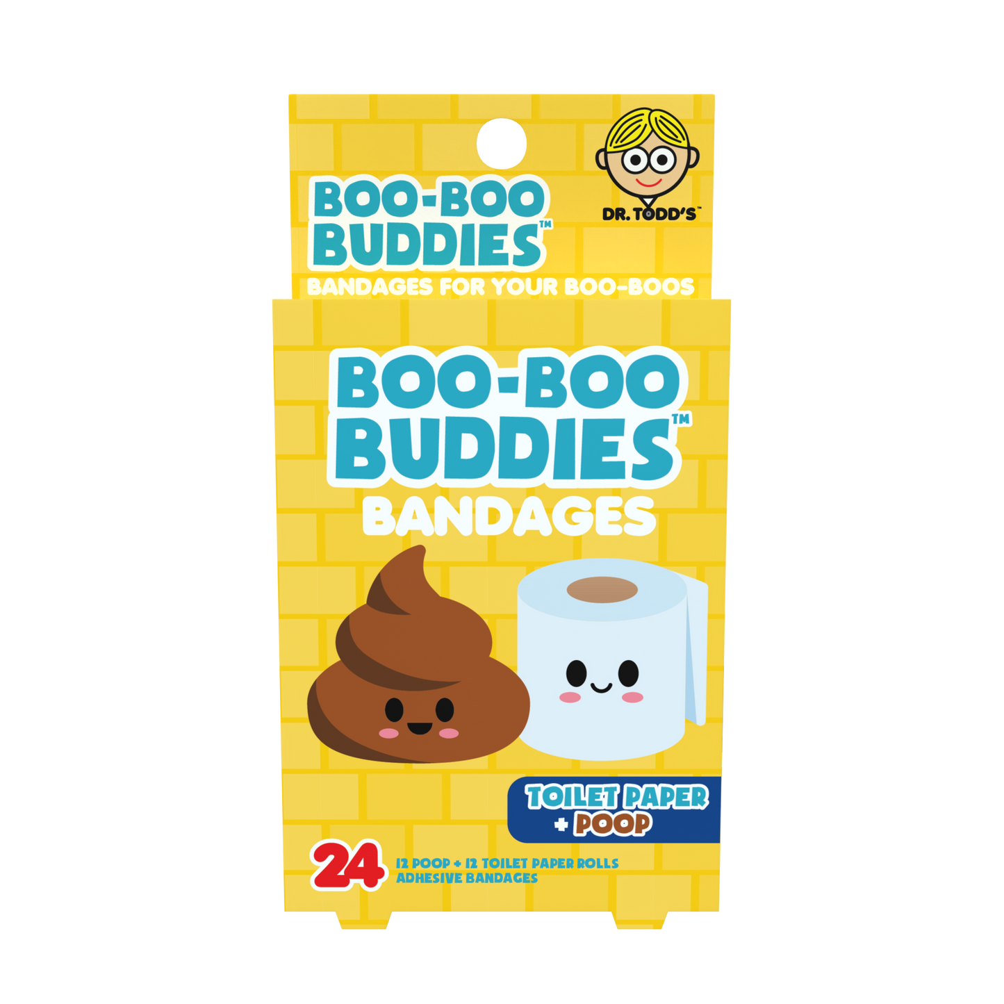Toilet Paper & Poop Bandages for Kids – Waterproof, Latex-Free, 24 Count