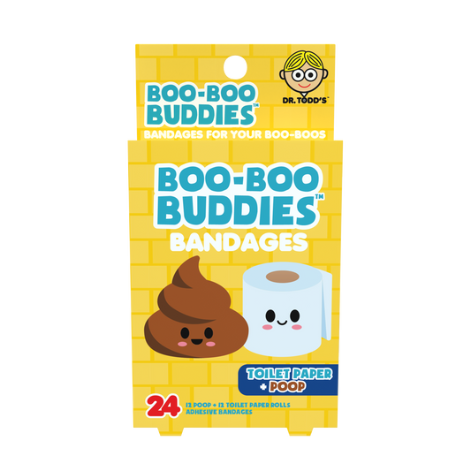 Toilet Paper & Poop Bandages for Kids – Waterproof, Latex-Free, 24 Count