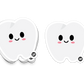 Boo Boo Buddies™ Tooth Sticker – Cute Kawaii Vinyl Sticker, Waterproof, Glossy Finish, 3″ Die‑Cut