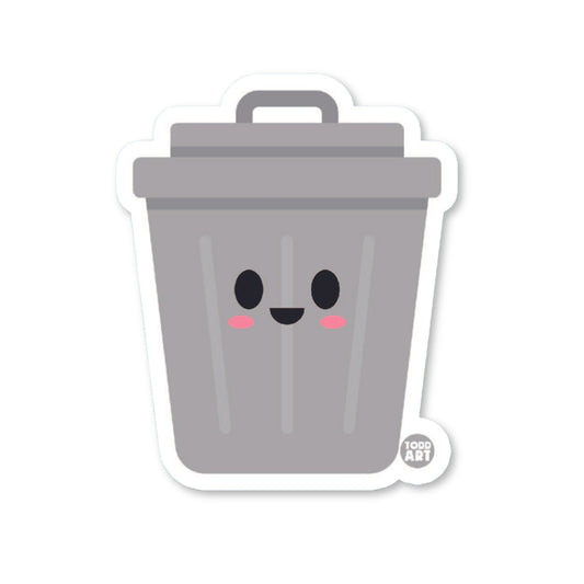 Boo Boo Buddies trash can vinyl sticker — durable, waterproof and UV-resistant 3" die-cut

