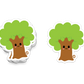 Boo Boo Buddies™ Tree Sticker – Cute Kawaii Vinyl Sticker, Waterproof Glossy 3″