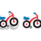 Boo Boo Buddies™ Tricycle Sticker – Cute Kawaii Vinyl Sticker, Waterproof Glossy 3″ Die‑Cut