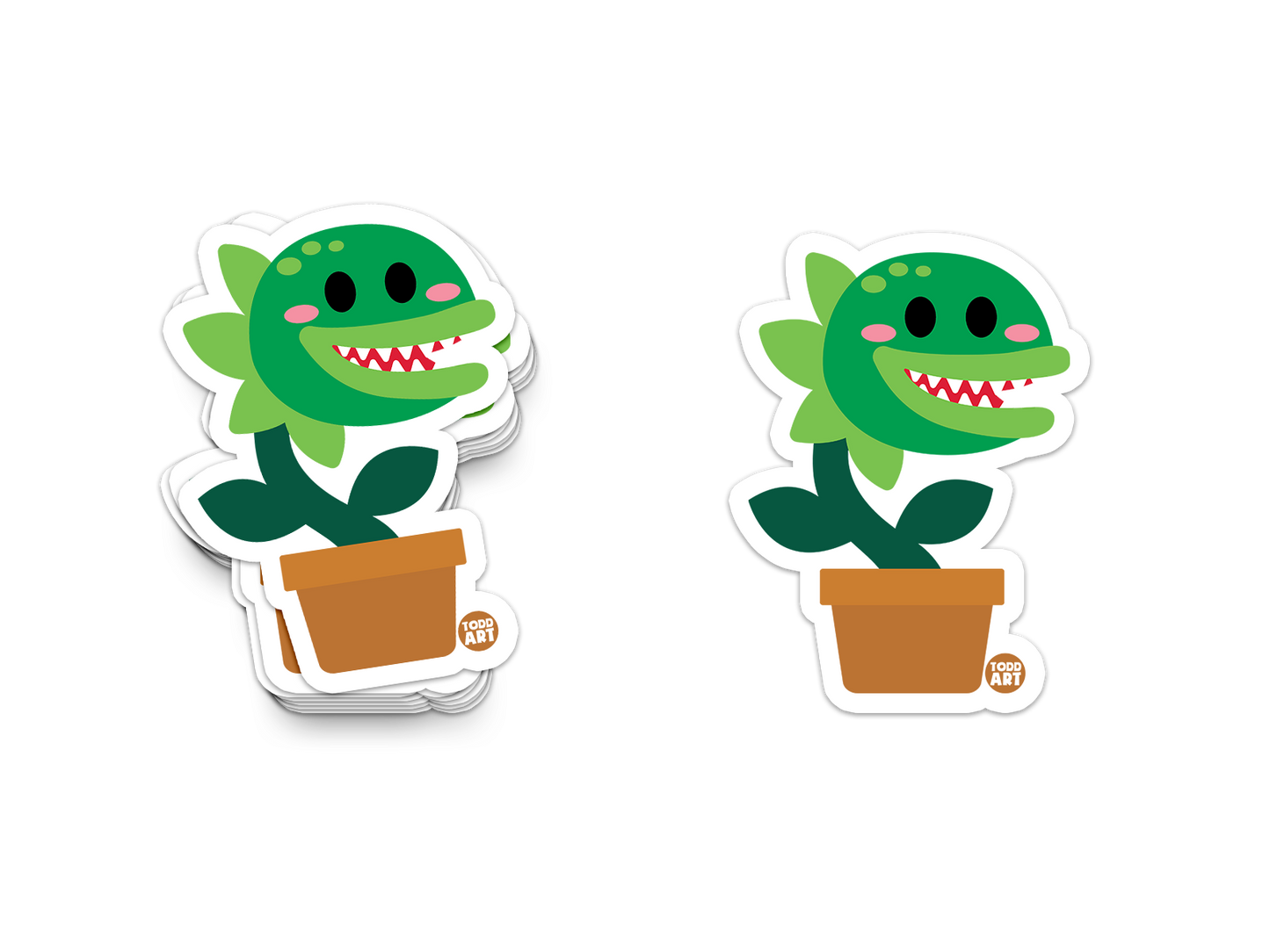 Boo Boo Buddies™ Venus Fly Trap Sticker – Cute Kawaii Vinyl Sticker, Waterproof Glossy 3″