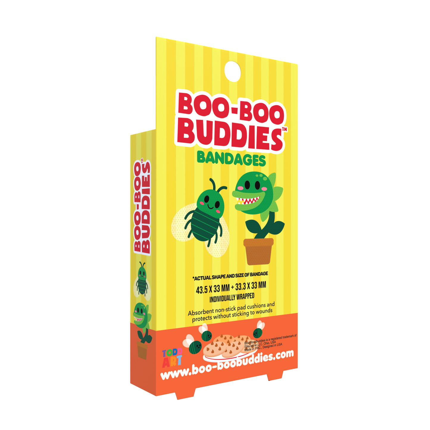 Venus Fly Trap &  Fly Bandages for Kids – Waterproof, Latex-Free, 24 Count | Dr. Todd’s Boo-Boo Buddies®
