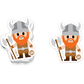 Boo Boo Buddies™ Viking Sticker – Cute Kawaii Vinyl Sticker, Waterproof Glossy 3″ Die‑Cut  boo-boobuddies.com +1 boo-boobuddies.com +1