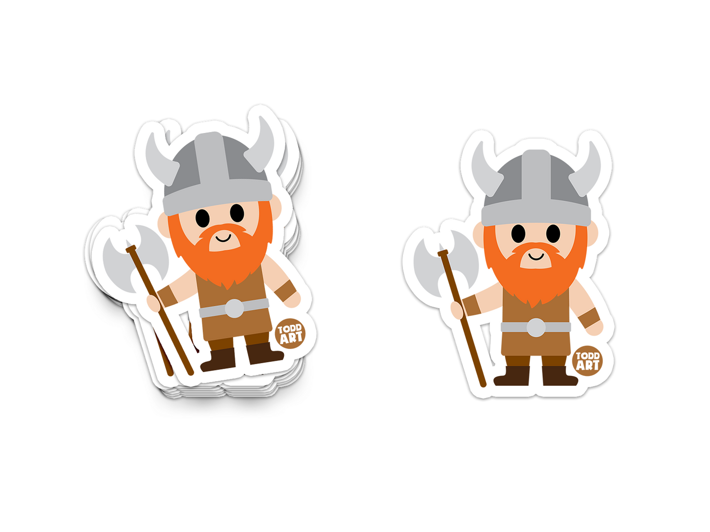 Boo Boo Buddies™ Viking Sticker – Cute Kawaii Vinyl Sticker, Waterproof Glossy 3″ Die‑Cut  boo-boobuddies.com +1 boo-boobuddies.com +1