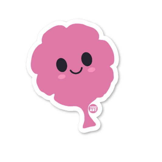 Cute kawaii whoopie cushion vinyl sticker — glossy 3″ die‑cut with smiling face for fun, prank collections